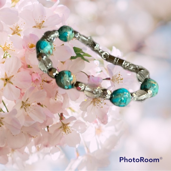 Hand made bracelet Imperial Jasper with magnetic clasp - Picture 1 of 3